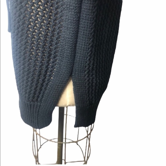 NWT Derek Lam 10 Crosby open knit lace up sweater SZ L Reg $395 - Picture 5 of 8